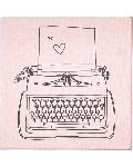 Tampon May & Berry - machine à écrire