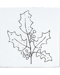 Tampon May & Berry - Branche de houx