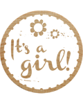 Woodies Stamp - It’s a girl