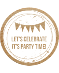 Woodies Stamp - Let's Celebrate It's Party Time