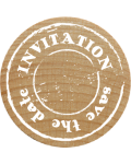 Woodies Stamp - INVITATION save the date