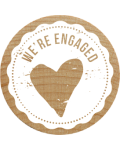 Woodies Stamp - We're Engaged