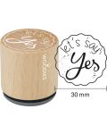 Woodies Rubber Stamp - let‘s say YES 