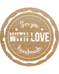 Sello Woodies - For you WITH LOVE handmade