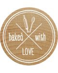 Woodies Stempel - Baked with love