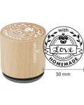 Woodies Rubber Stamp - HOMEMADE with love 