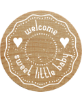 Woodies Stempel - Welcome Sweet Little Baby