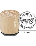 Woodies Rubber Stamp - congrats for the baby