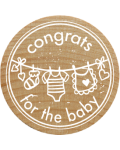 Woodies Stamp - congrats for the baby