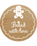 Sello Woodies - Baked with love 2