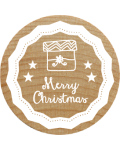 Sello Woodies - Merry Christmas