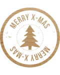 Woodies Stamp - Merry Xmas