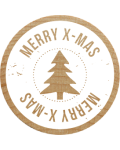 Sello Woodies - Merry Xmas