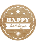 Woodies Stamp - Happy Holidays