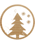 Sello Woodies - Árbol de Navidad