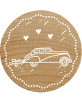 Tampon Woodies - Voiture de mariage