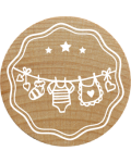 Woodies Stamp - Clothes line