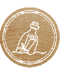 Sello Woodies - Mensaje en una botella