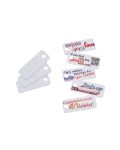 e-mark® Kunststoffschild Lochung 45x18 mm
