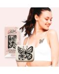 Ladot Stein - groß - Schmetterling mit Rose