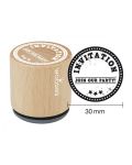 Woodies Rubber Stamp - Invitation Join Our Party