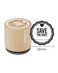 Woodies Rubber Stamp - Save the Date
