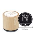 Woodies Rubber Stamp - Made with love