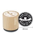 Woodies Rubber Stamp - made with love specially for you 
