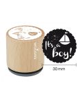Woodies Rubber Stamp - It's a Boy!