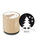 Woodies Rubber Stamp - Christmas tree