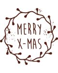 Woodies Rubber Stamp - Merry X-Mas