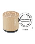 Woodies Rubber Stamp - This Book Belongs To