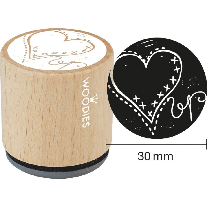 Woodies Stamp Heart