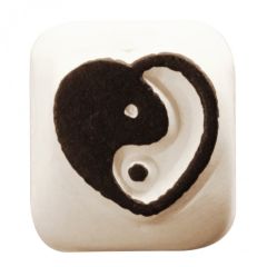 Piedra Ladot - pequeña - Corazón Yin Yang