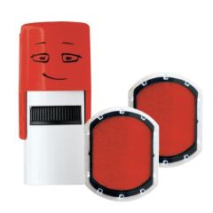 Spare Pad - brave red - 2 pieces - round