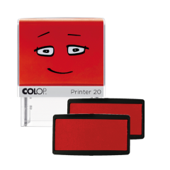 Spare Pad - brave red - 2 pieces