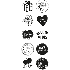 Little NIO - German text stamps
