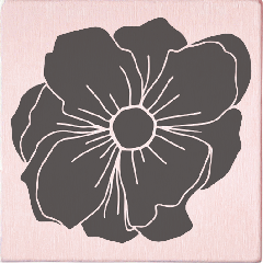 May & Berry Stamp - Flower dark