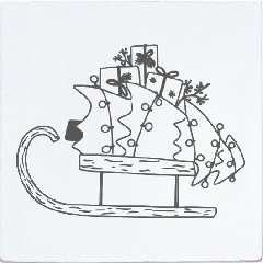 May & Berry Stempel - Schlitten