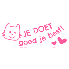 NIO School - Je doet goed je best - shiny pink