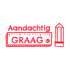 NIO School - Aandachtig graag - brave red