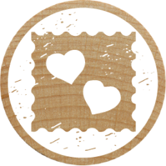 Sello Woodies - Corazones