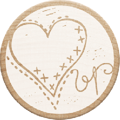 Woodies Stamp - Heart
