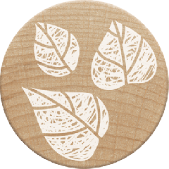 Woodies Stamp - 3 leaves