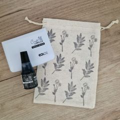 Craft Labeler - Almohadilla para sellos y tinta textil de 25 ml