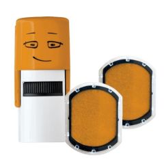 Spare Pad - shiny orange - 2 pieces - round