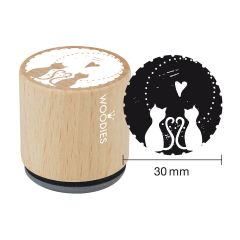 Woodies Rubber Stamp - Cats