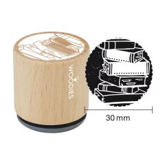 Woodies Rubber Stamp - Books 2