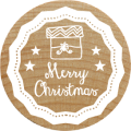 Woodies Stamp - Merry Christmas