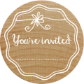Woodies Stamp - You're Invited
